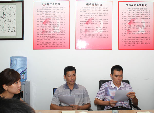 集團黨支部組織學(xué)習(xí)黨章、貫徹科學(xué)發(fā)展觀活動